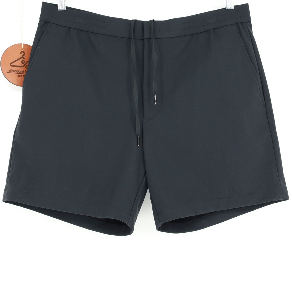 Theory Mens‎ Curtis Precision Ponte Shorts Black Size 36 M0597201 Drawstring